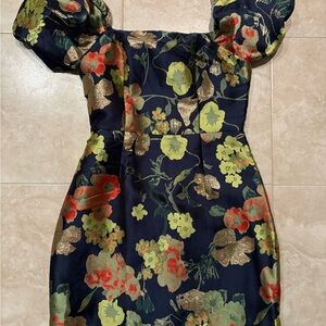 Floral Puff Sleeve Dress